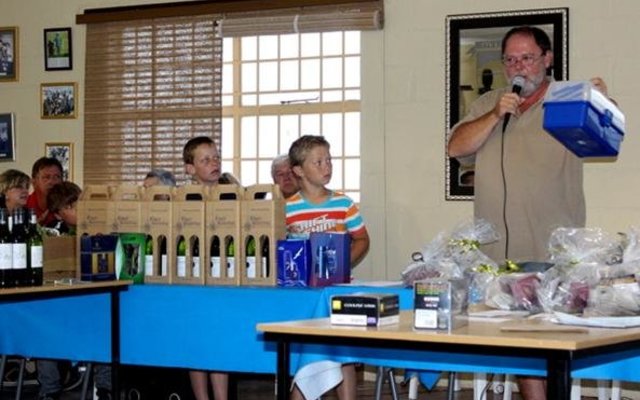 Frans Claassen tydens die prysuitdeling.